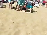 Hot Beach Teen Ass Walking 