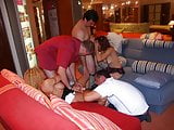 Amateur orgy in furniture store